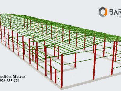 Projecto de estrutura Metálica de um Galpão