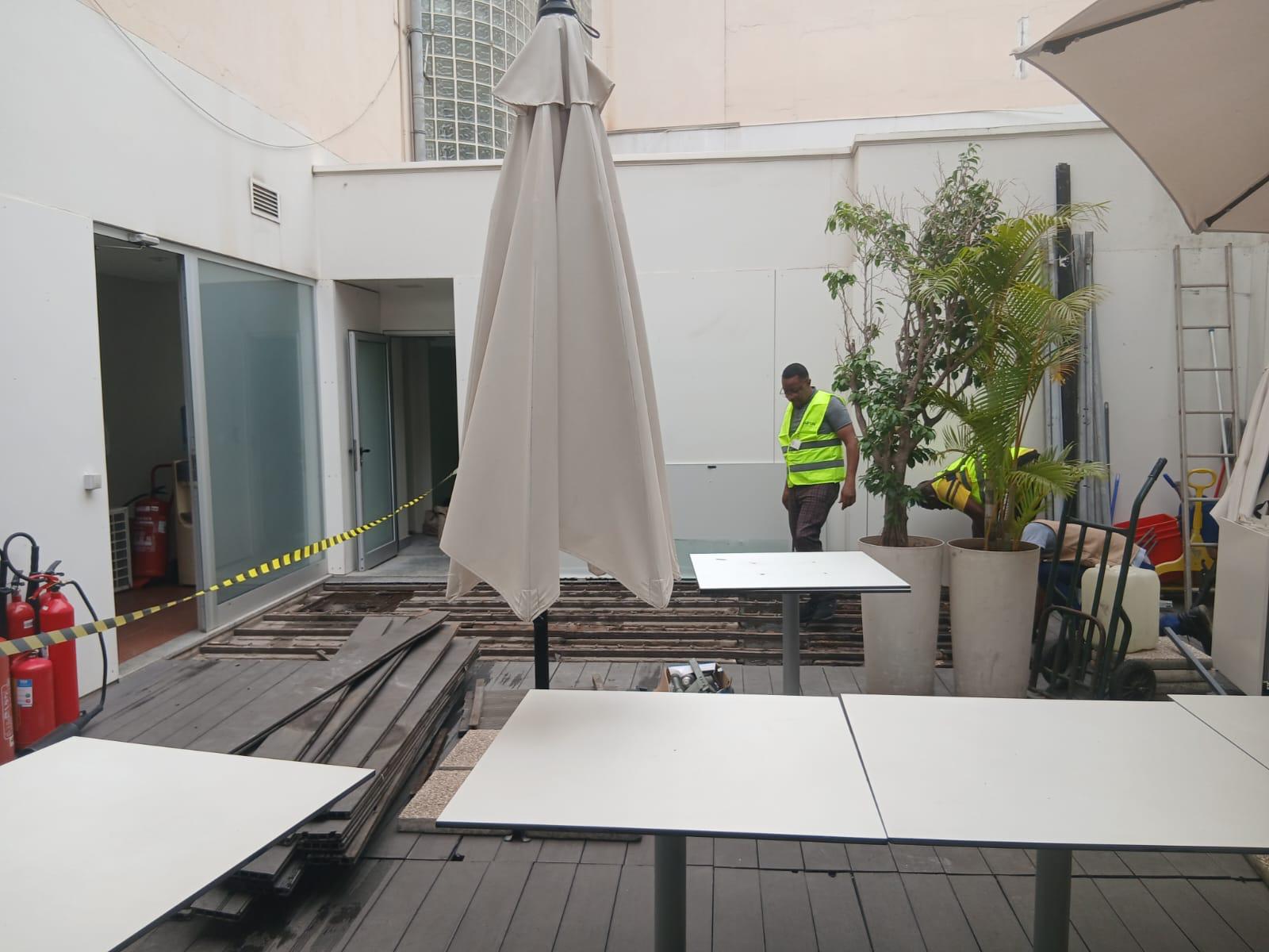Construção de uma plataforma metálica — imagem 2