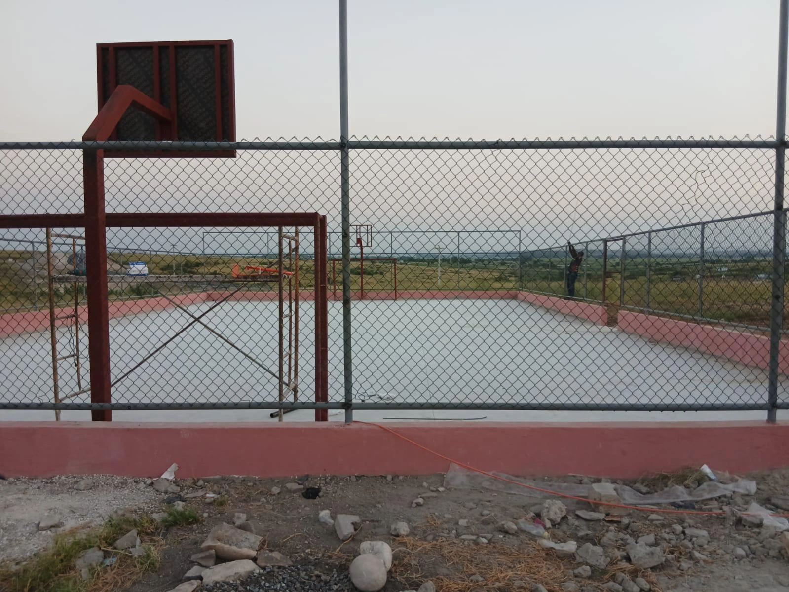 Construção de uma Quadra Polidesportiva.